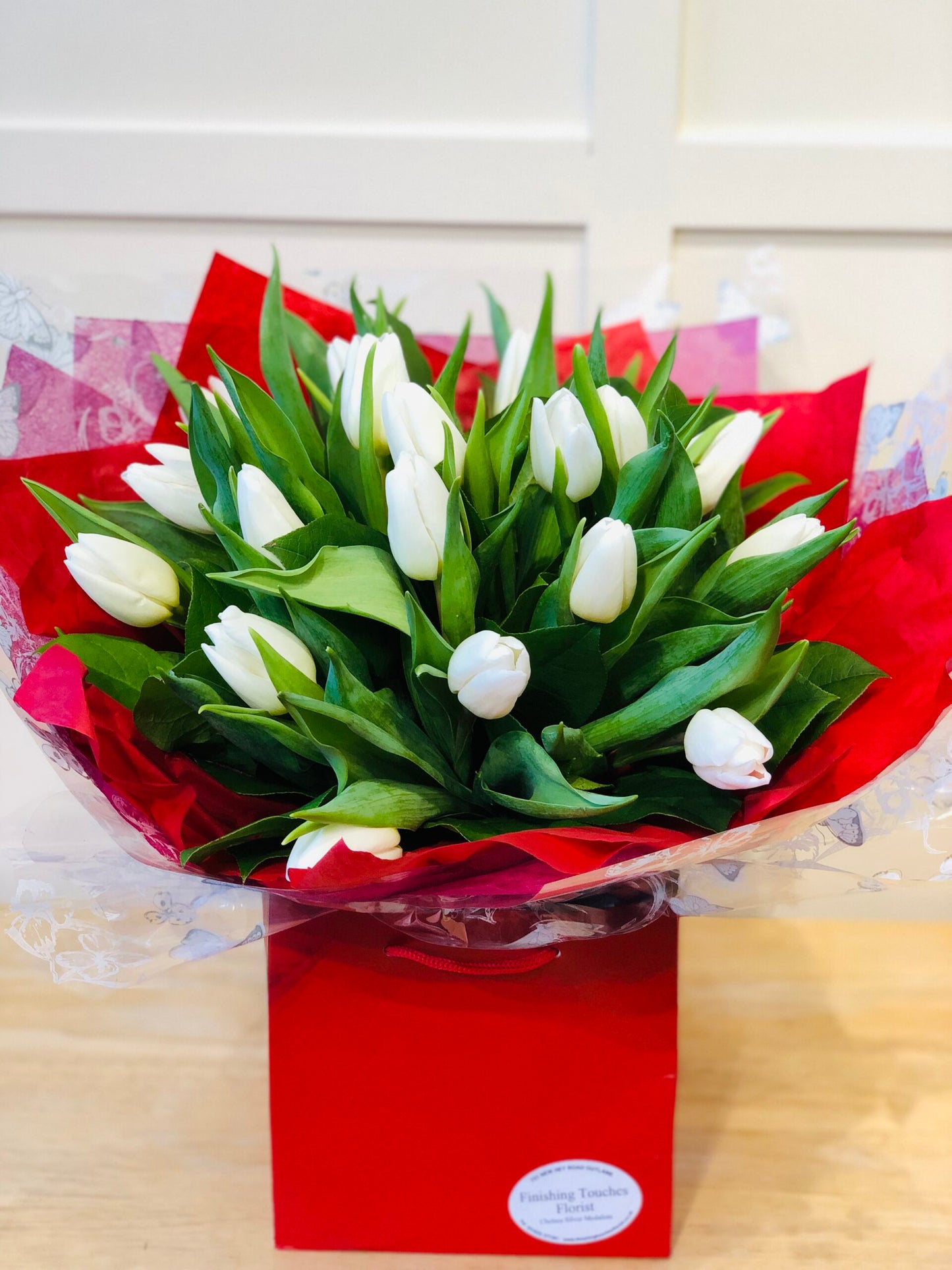Tulip hand tied